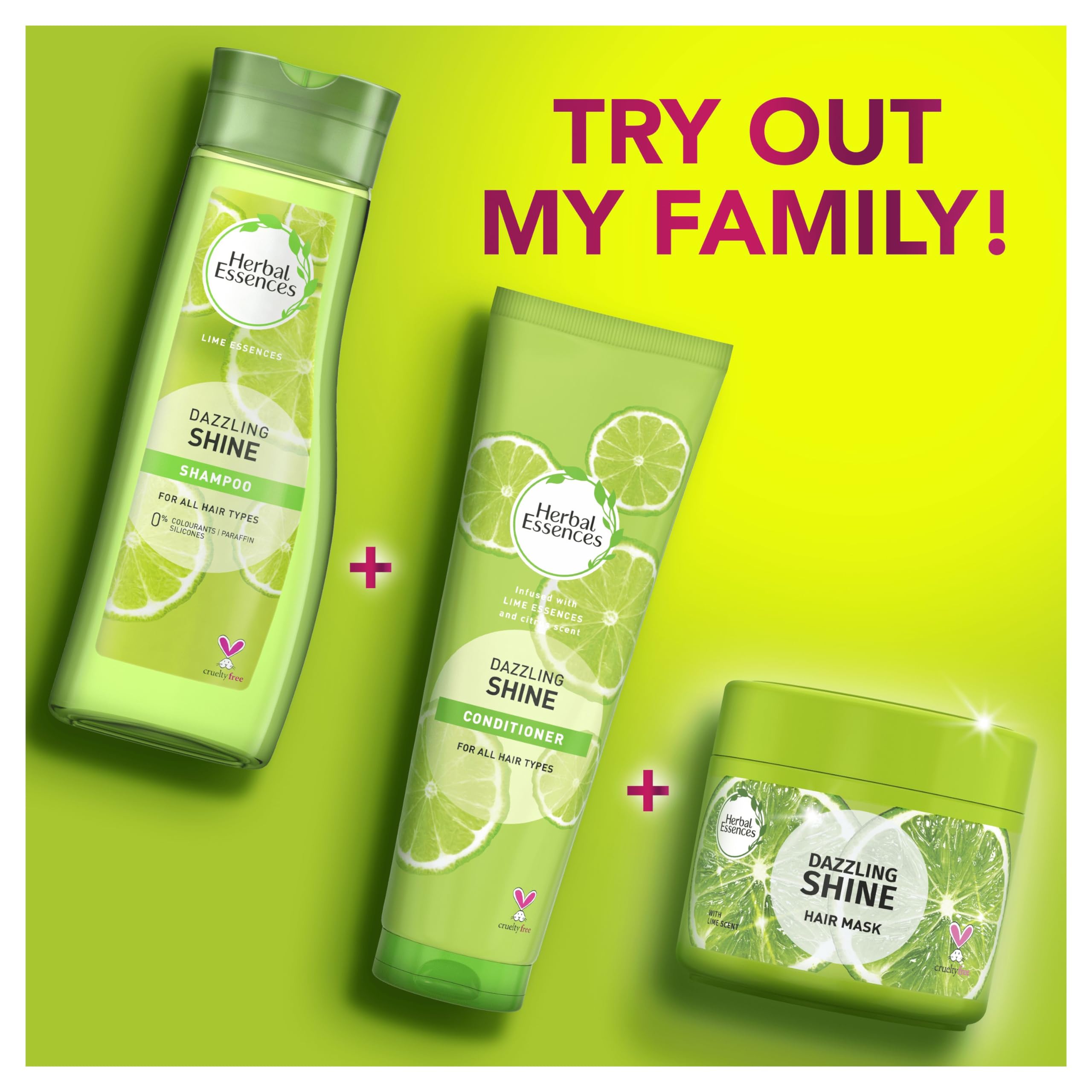 Herbal Essences Dazzling Shine Shampoo for all hair type, 400 ml